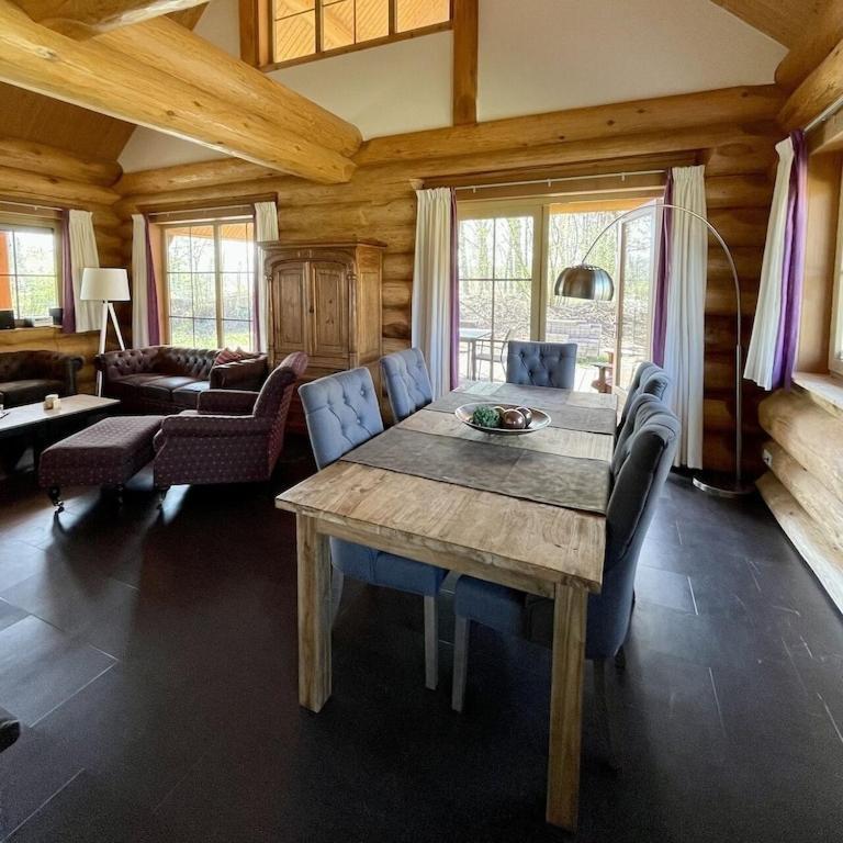 Unieke Houten Villa Met Sauna In Twente - 5P Den Ham Exterior foto