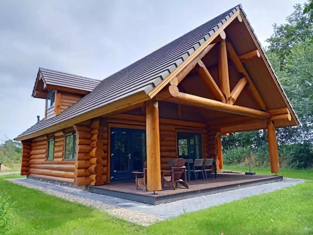 Unieke Houten Villa Met Sauna In Twente - 5P Den Ham Exterior foto