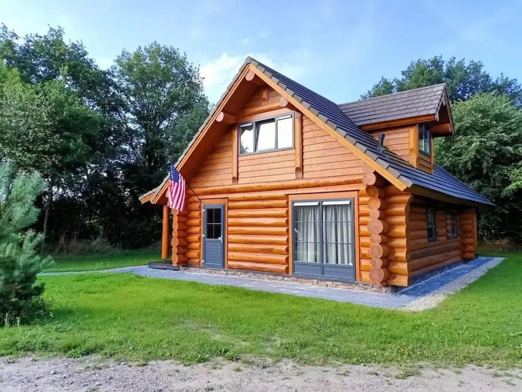 Unieke Houten Villa Met Sauna In Twente - 5P Den Ham Exterior foto