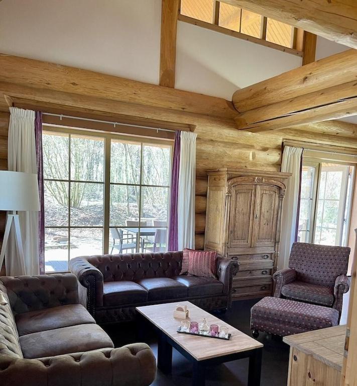 Unieke Houten Villa Met Sauna In Twente - 5P Den Ham Exterior foto