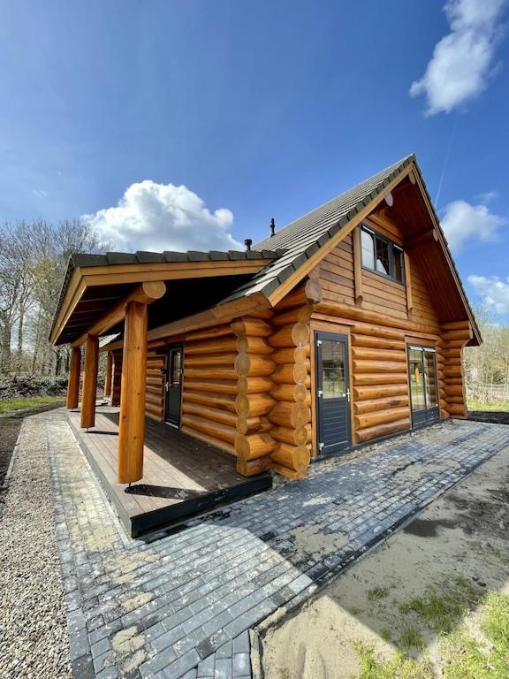 Unieke Houten Villa Met Sauna In Twente - 5P Den Ham Exterior foto