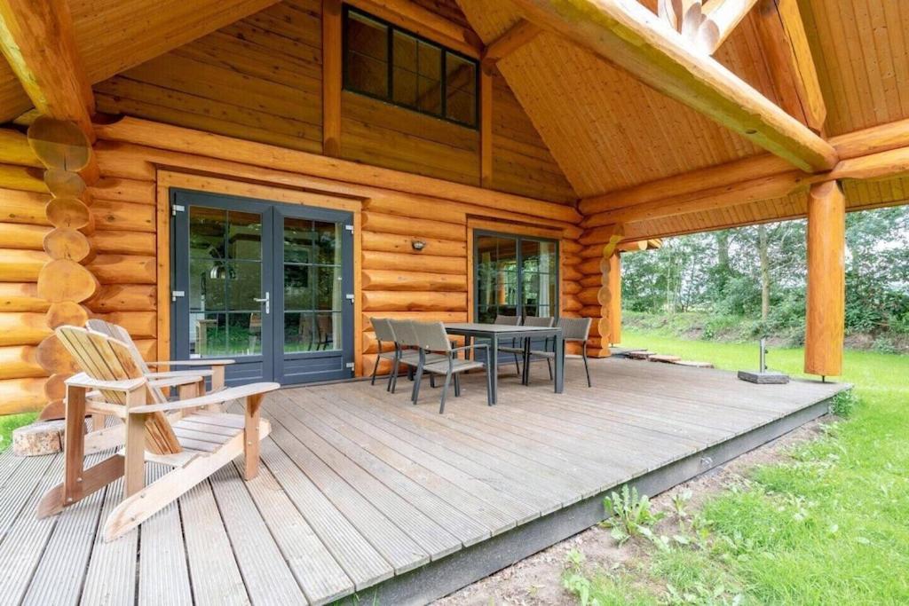 Unieke Houten Villa Met Sauna In Twente - 5P Den Ham Exterior foto