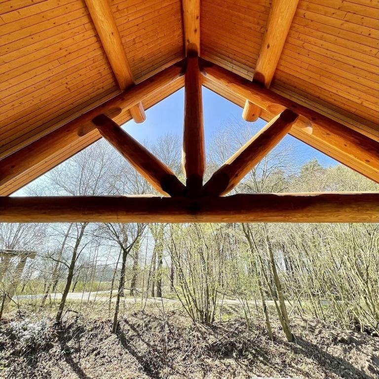 Unieke Houten Villa Met Sauna In Twente - 5P Den Ham Exterior foto